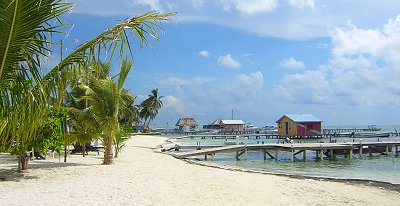 Beach on Ambergris Caye