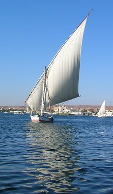 Felucca on the Nile near Luxor
