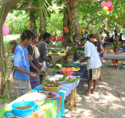 The students' beach party