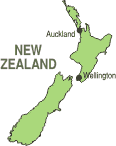 Map of New Zealand