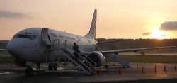 Plane at Vila airport