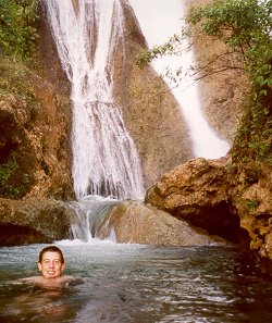 The waterfall on Pentecost